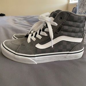 Boys Grey Vans Hightops